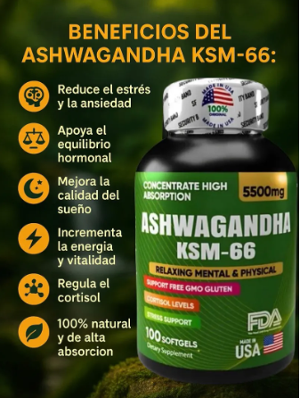 Combo Vitalidad Total / Nad + Ashwagandha + Resveratrol