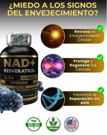 Combo Vitalidad Total / Nad + Ashwagandha + Resveratrol